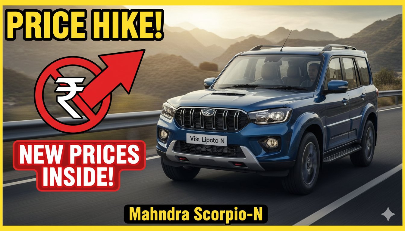 महिंद्रा स्कॉर्पियो-N SUV की कीमत वृद्धि