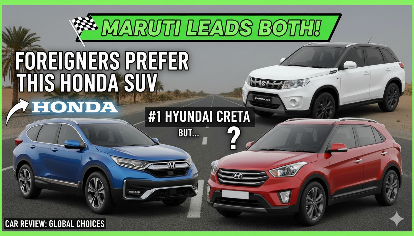 मारुति ग्रैंड विटारा एसयूवी विदेशी बाजारों में लोकप्रिय, होंडा एलिवेट और हुंडई क्रेटा के साथ तुलना