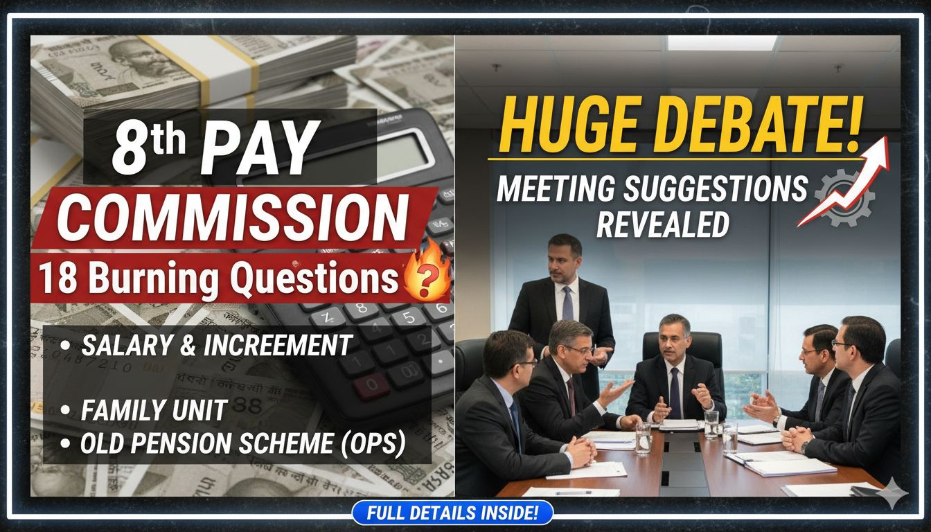 8th Pay Commission meeting में कर्मचारी यूनियंस की प्रमुख मांगें - सैलरी, OPS और फैमिली यूनिट पर फोकस