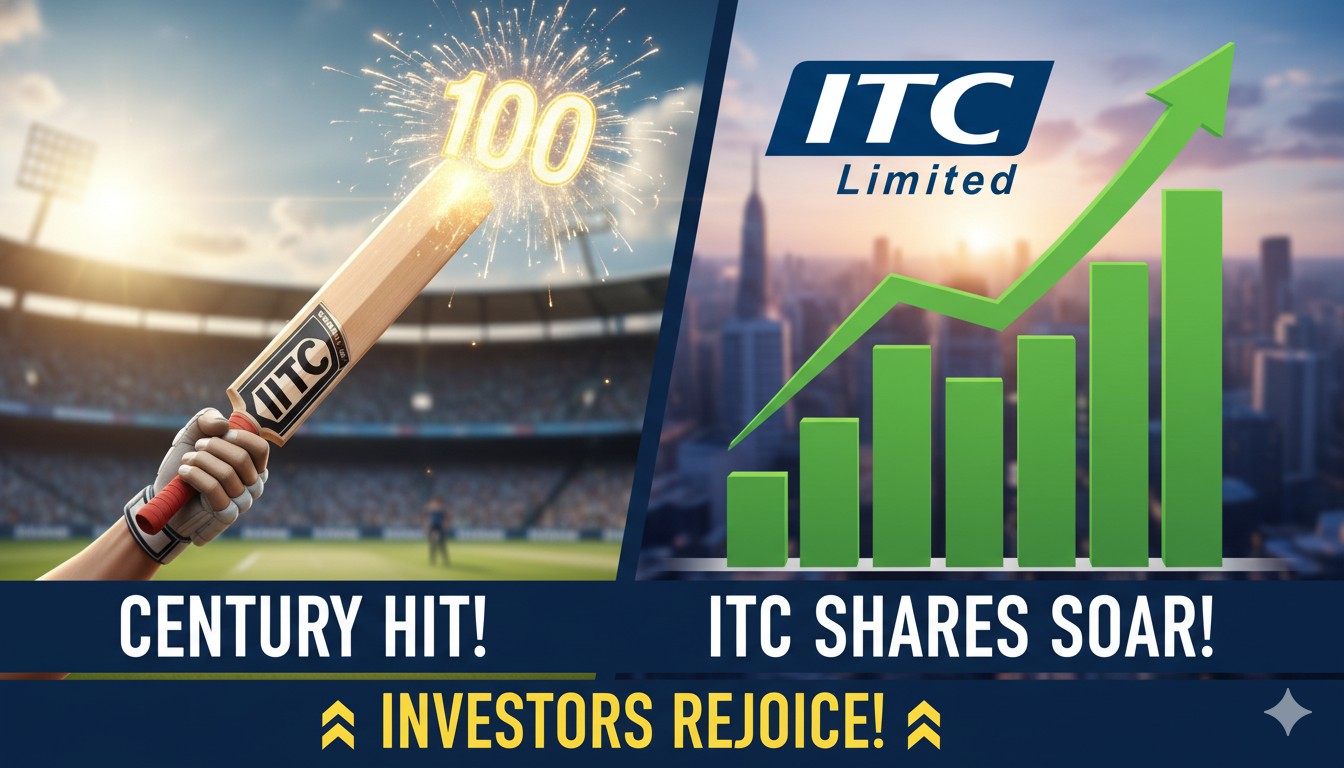 ITC स्टॉक चार्ट में तेजी दर्शाती ग्राफिक इमेज
