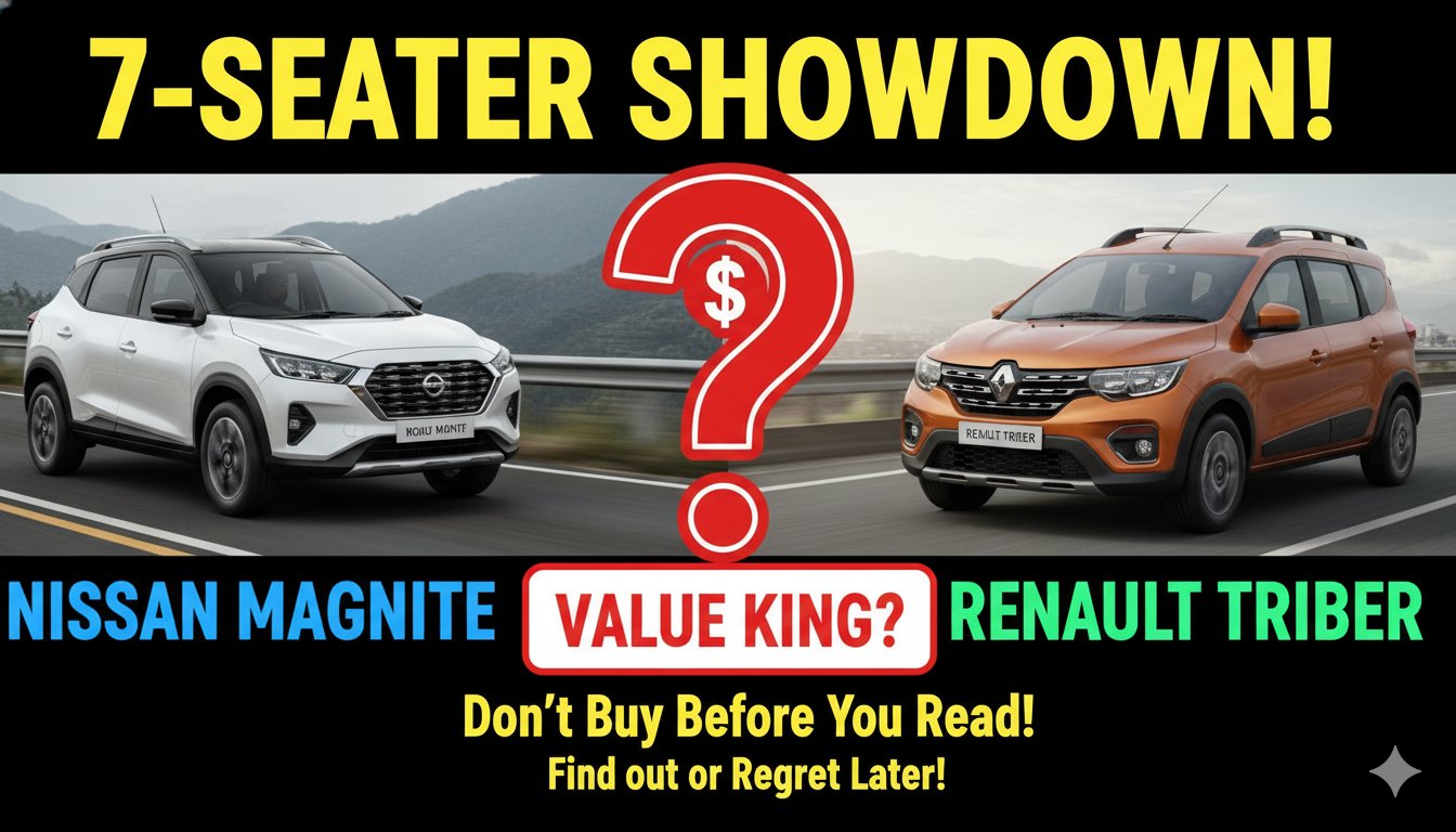 निसान ग्रेवाइट और रेनॉल्ट ट्राइबर की साइड बाय साइड तुलना, सबसे सस्ती 7-सीटर कार