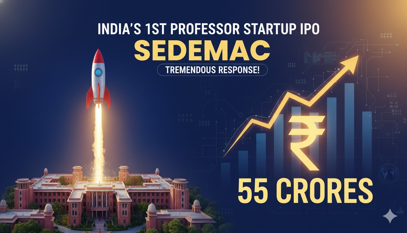 IIT Bombay प्रोफेसर द्वारा स्थापित Sedemac Mechatronics का IPO, भारत का पहला फैकल्टी-लेड स्टार्टअप लिस्टिंग