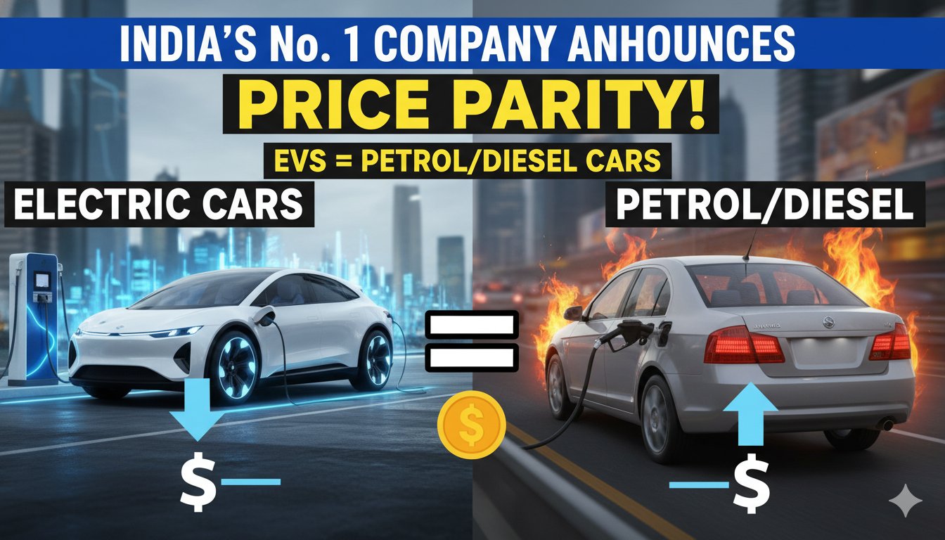 टाटा मोटर्स की इलेक्ट्रिक कारें पेट्रोल-डीजल मॉडल्स के बराबर कीमत पर आ रही हैं