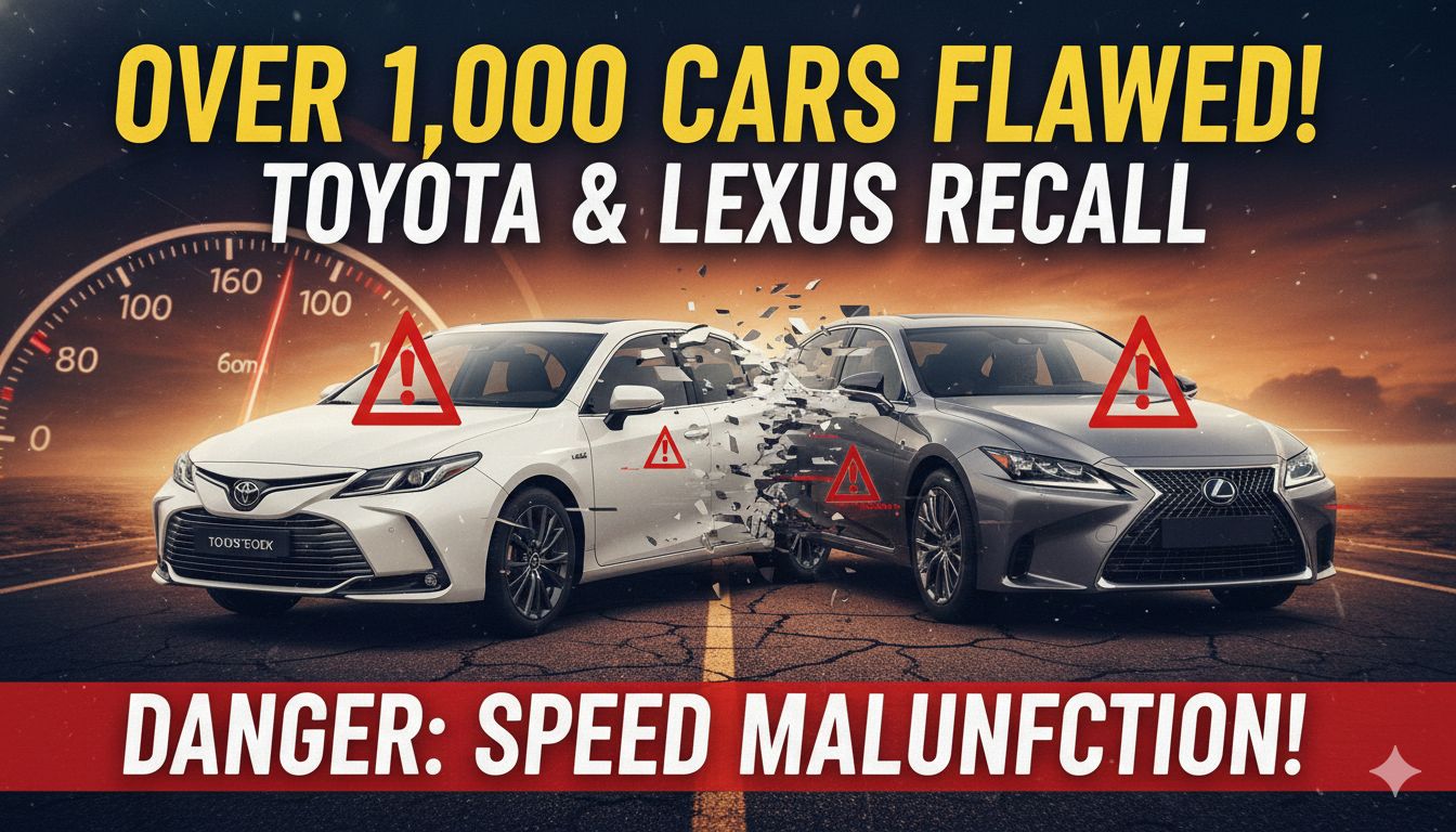 टोयोटा लैंड क्रूजर और लेक्सस LX SUV का रिकॉल, ट्रांसमिशन फेलियर का खतरा दिखाते हुए इमेज