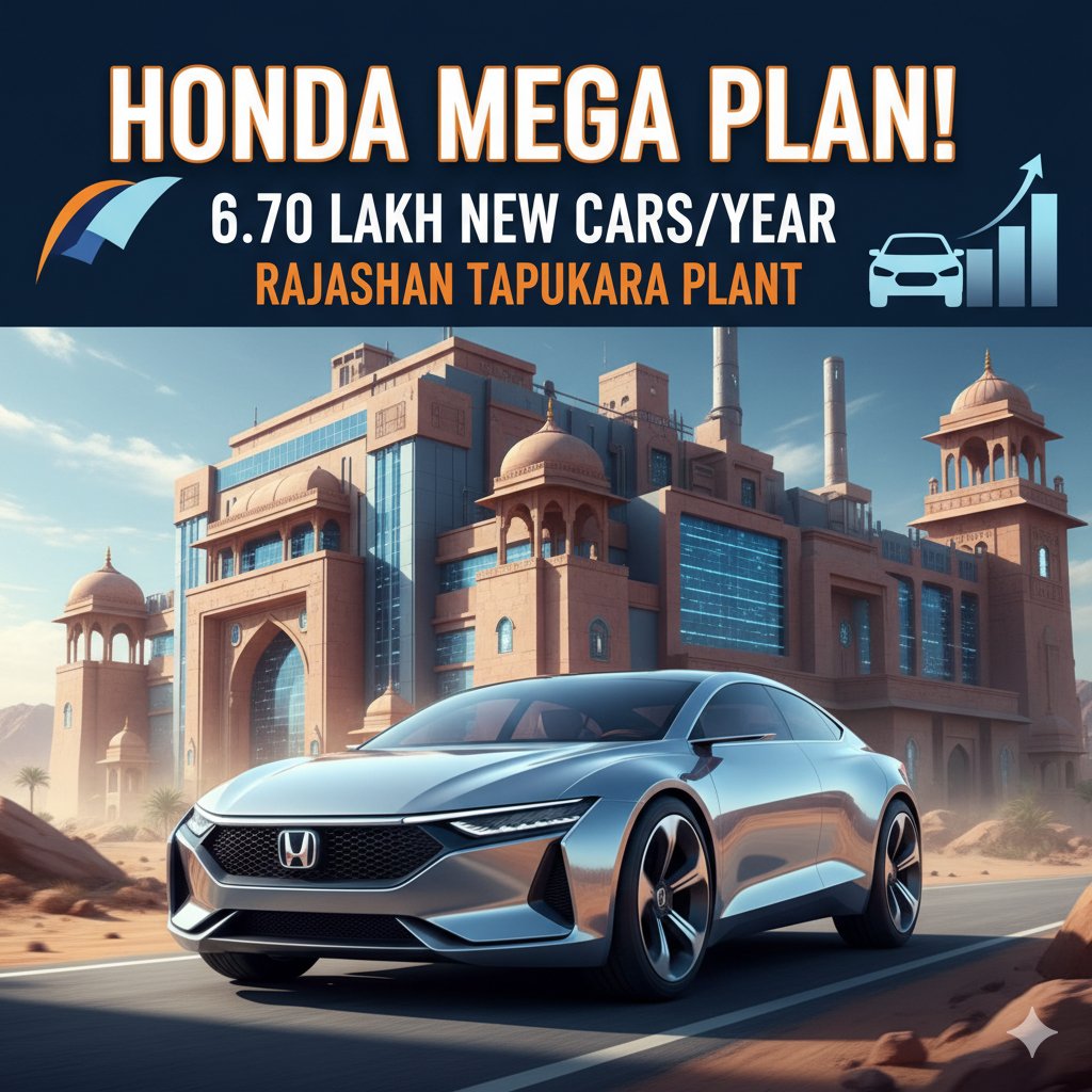 राजस्थान के टपुकारा में होंडा का विस्तारित प्रोडक्शन प्लांट, नई लाइन से 6.70 लाख गाड़ियां सालाना