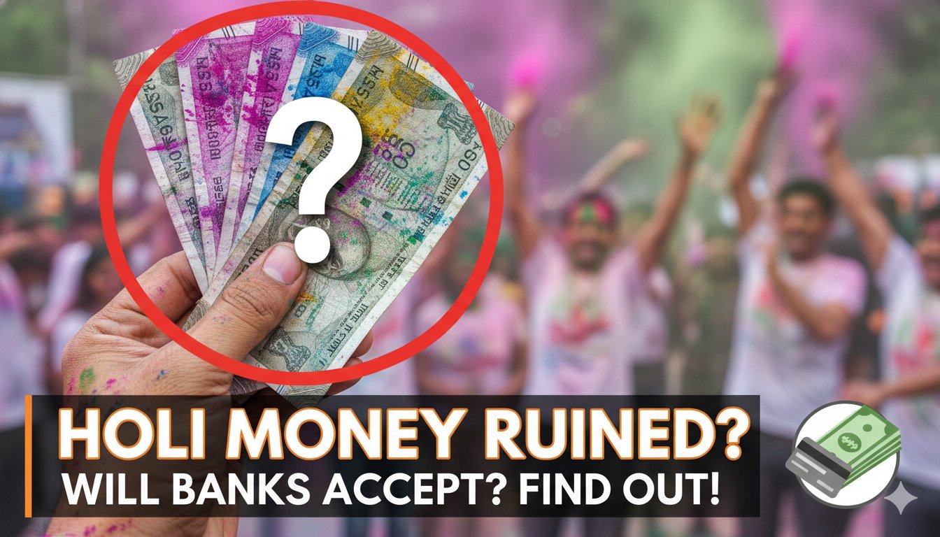 होली के रंग से रंगीन हो गए भारतीय करेंसी नोट, RBI नियमों के साथ