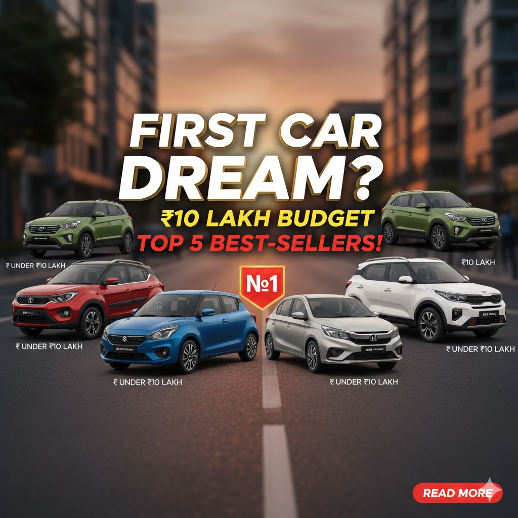 ₹10 लाख से कम में भारत की टॉप 5 बेस्टसेलिंग कारें - टाटा पंच, हुंडई एक्सटर, मारुति स्विफ्ट सहित